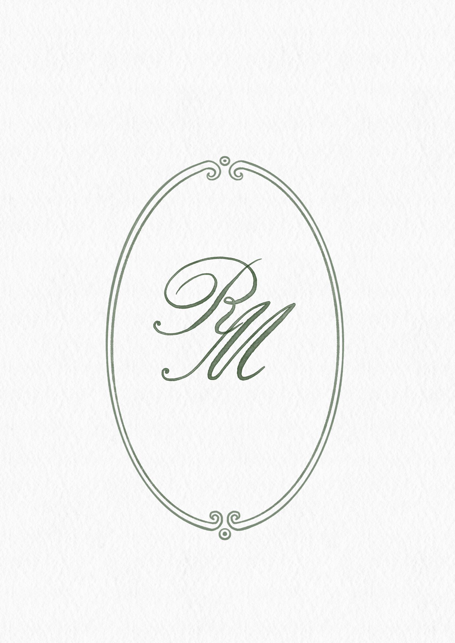 R & M — Monogramma degli sposi